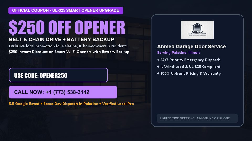 Ahmed Garage Door Service $250 OFF Premium LiftMaster Opener Installation
