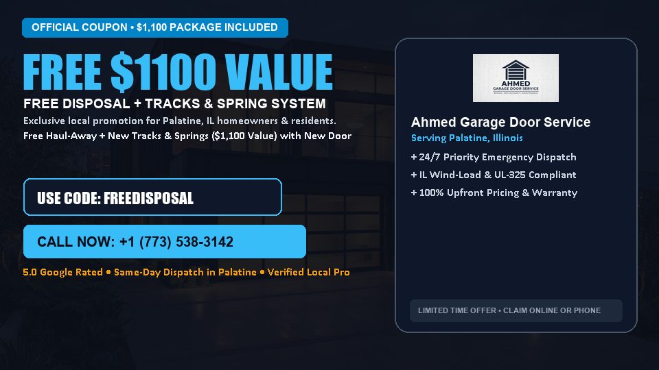 Ahmed Garage Door Service FREE Haul-Away & Heavy-Duty Tracks with New Door